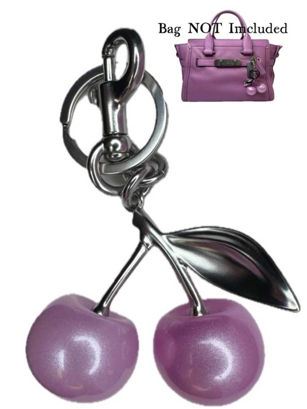 Lavender-Pink Cherry Keychain